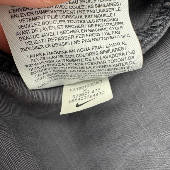 Nike NSW Sportswear Mens Size XL Blue Camo Snap Military Style Jacket - Picture 10 of 12